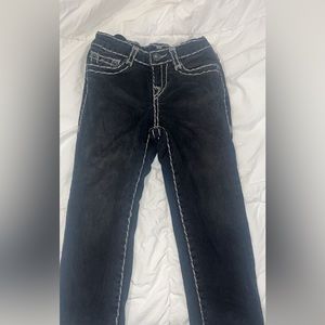 True Religion jeans in a black/ grey size 4T